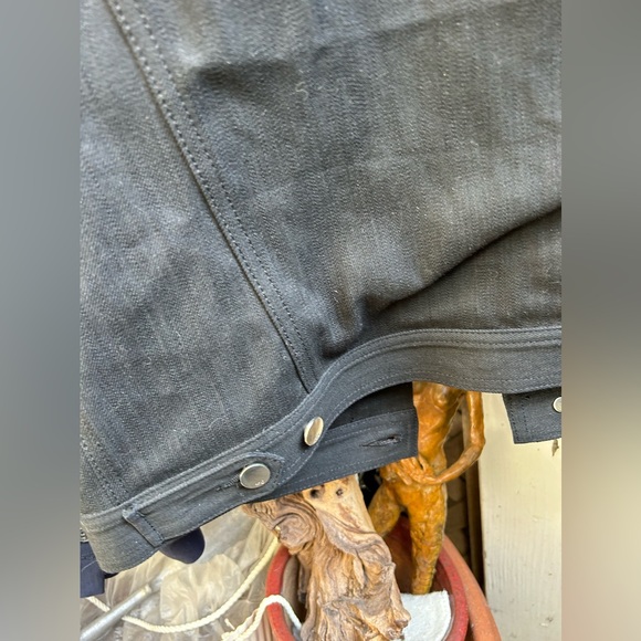 Marc Jacobs Trucker Jacket, dk blue denim bodice w/Mediu Blue Twill Sleeves Med. - Picture 7 of 13